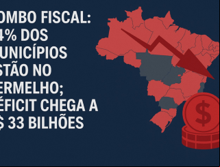 Rombo fiscal: 54% dos municípios estão no vermelho; déficit chega a R$ 33 bilhões