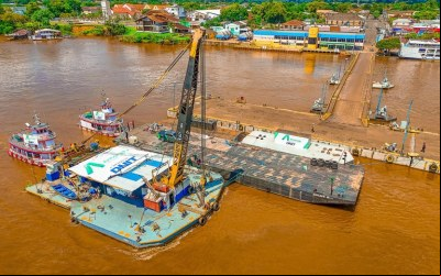 Porto de Parintins (AM) recebe novos módulos flutuantes e reforça operações no Festival Folclórico